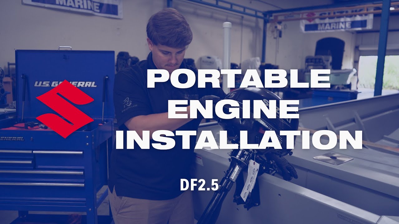 How To Unbox and Install a New Suzuki DF2.5 Portable Engine - YouTube