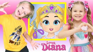 Diana and Roma game: How to make a hairstyle for Diana screenshot 3