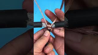 How To Repair Wire To Wire Joint | Strong And Durable Connection Method #shortvideo #wire