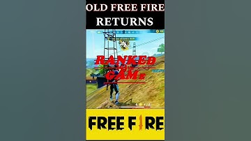 OLD FREE FIRE RETURNS😱 -para_SAMSUNG,A3,A5,A7,S5,S6,S7,S8,S9,A10,A20,A30,A50,A70 #shorts #freefire