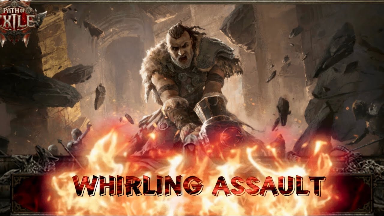 [POE2] Titan Whirling Assault Build  T3 Simulacrum (Massive AOE!!!)