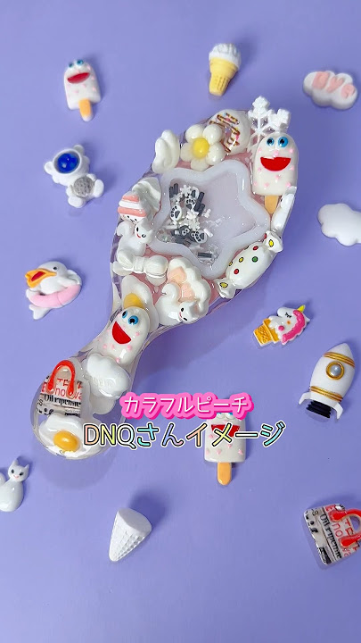 [Colorful Peach] In response to a request, I made a deco brush based on the image of Colorful Pea...