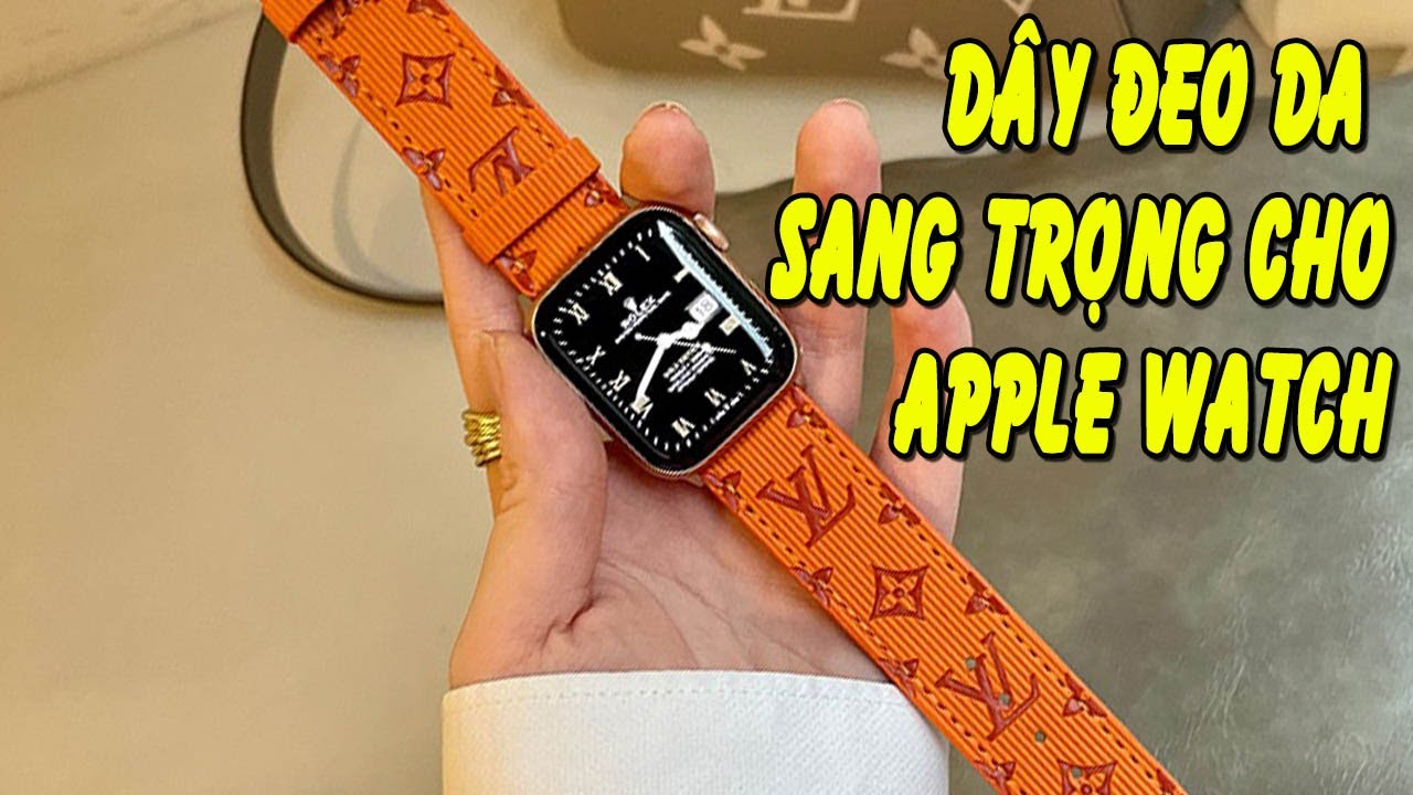 Dây Đeo Da Sang Trọng Thay Thế Cho Đồng Hồ Apple Watch 