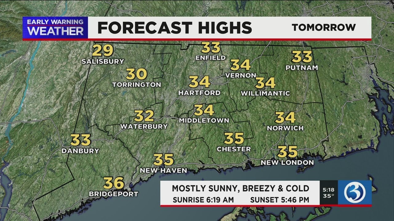 FORECAST: Temperatures to be well below normal through the weekend ...