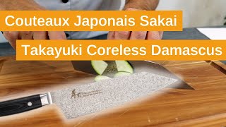 Présentation Des Couteaux Japonais Sakai Takayuki Coreless Damascus
