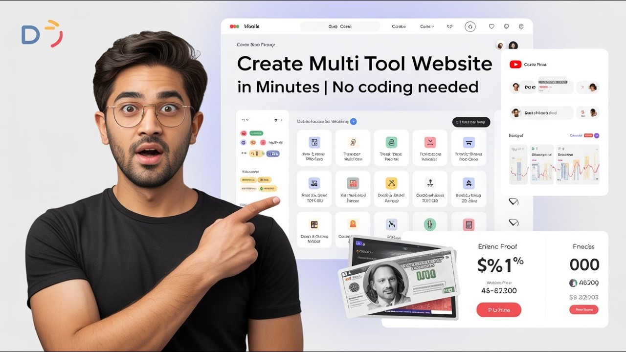 Create 50+ Multi Tool Website In Minutes Using AI | No Coding Needed ...