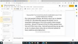Lesson | Making Generalizations