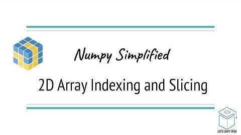 Numpy tutorials | 2D Array Indexing and Slicing Explained | AI Simplified
