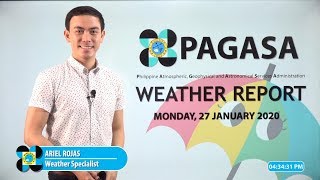 Public Weather Forecast Issued at 4:00 PM January 27, 2020