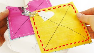 With these techniques You won't throw away the leftover fabric  | Sewing Tips and Tricks