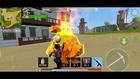 Rocket Royale | Teaming with overpowered hacker MONSTER | iOS Gameplay #2