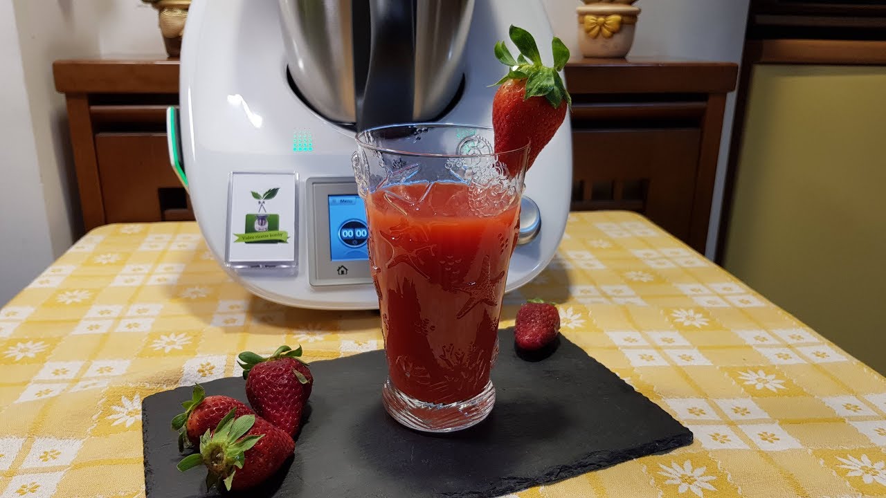 Succo di frutta alle fragole per bimby TM7 TM6 TM5 TM31