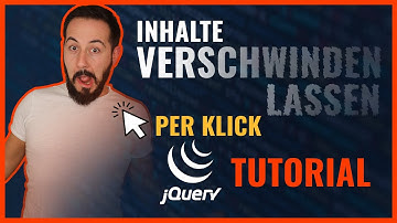 jQuery Tutorial: Inhalte verschwinden lassen mit Klick-Event (Anfänger-Tutorial deutsch)
