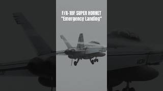 緊急事態を宣言してBAK-12アレスティングワイヤーにフックランディングする F/A-18F SUPER HORNET #shorts #fighterjet #emergency