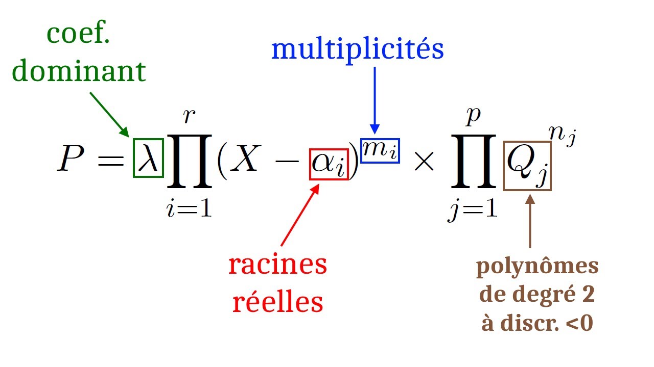 Polynômes 9 - Factorisation dans R[X]