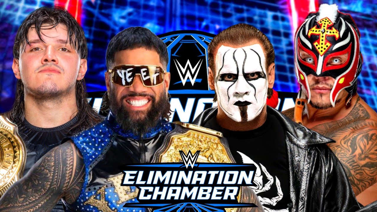 WWE 2K25 | Dominik & Jey Uso Vs Sting & Rey Mysterio - Tornado Tag Team Match | Elimination Chamber