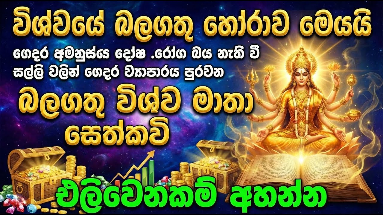 Vishwa Mathawa - හෙට වෙද්දි දියුනුව සෙත ශාන්තිය උදා කරන විශ්ව මාතා සෙත් කවි - Ape Pansala