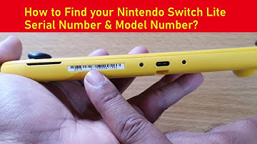 How to Find your Nintendo Switch Lite Serial Number & Model Number?