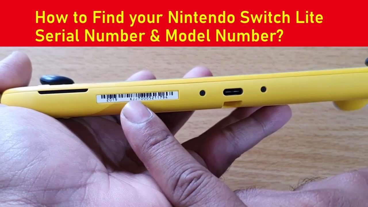 How to Find your Nintendo Switch Lite Number & Model Number? - YouTube