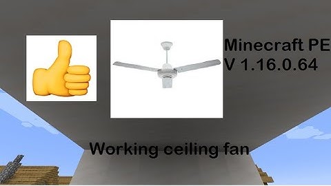 HOW TO MAKE A WORKING CEILING FAN | MINECRAFT PE | Pyrnix - GAMING