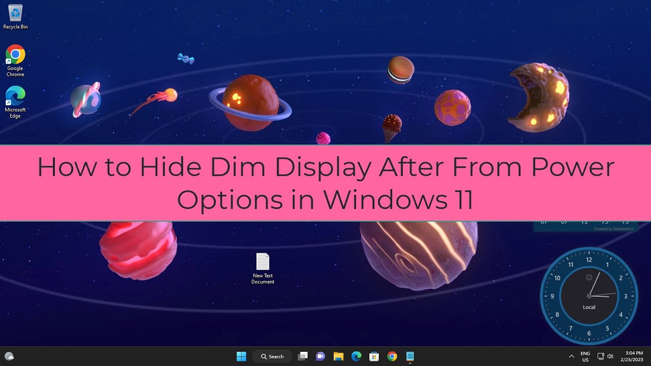 How To Hide Dim Display After From Power Options in Windows 11 (Easy ...