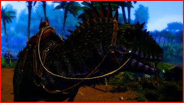 TAMING MY FIRST CARCHARODONTOSAURUS!? Ark Survival Evolved
