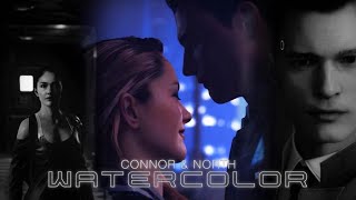 ❝Watercolor❞ Connor x North (Detroit Become Human) || Collab with WCRfan126