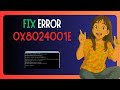 How To FIX "Windows Update Error 0x8024001e" - GUIDE