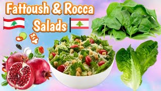 ??LEBANESE FATTOUSH & ROCCA SALADS#Shorts