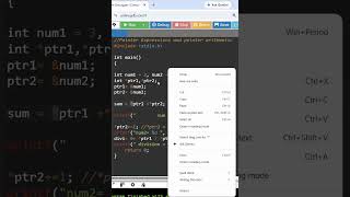 Pointer Expressions and pointer arithmetic in C