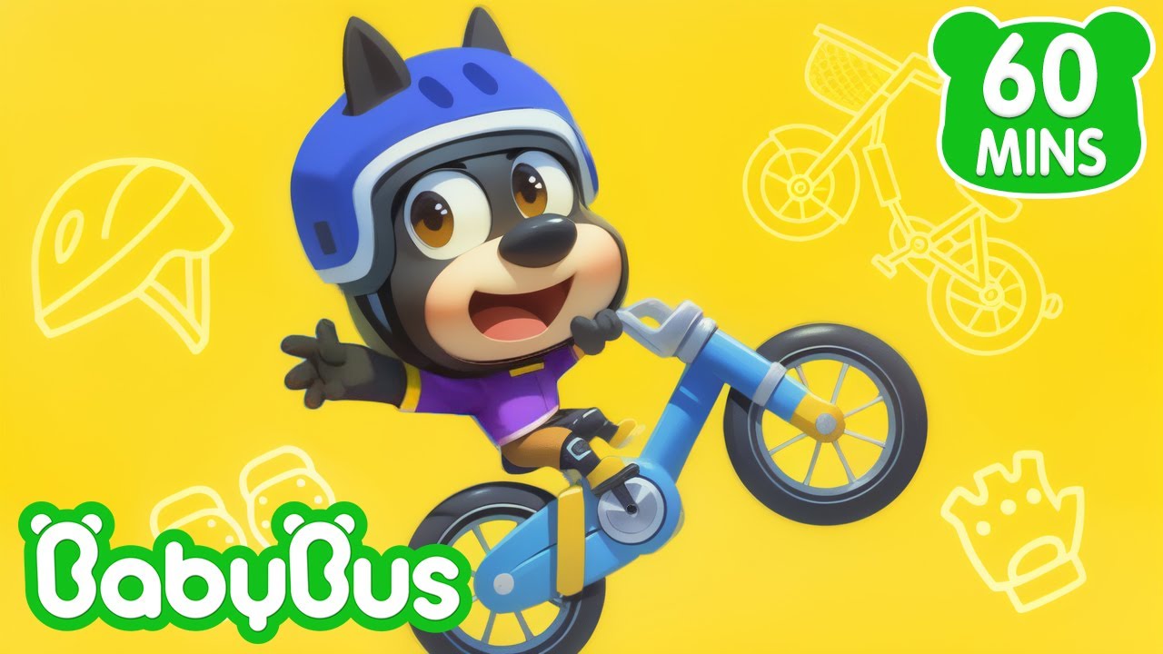 Vamos Aprender a Andar de Bicicleta | Detetive Labrador Compilação | Desenhos Animados 🐼 por BabyBus