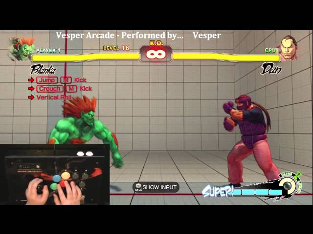 Super Street Fighter IV - Blanka Trial Video by 0xkenzo and MoDInside.