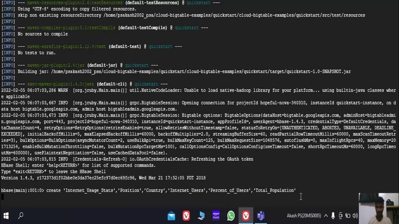 HBase Installation and Table Creation YouTube
