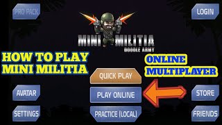 how to play mini militia online | mini militia online kaise khele | mini militia online multiplayer screenshot 3