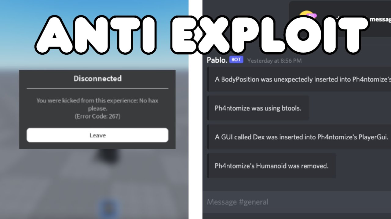 CÓMO HACER UN ANTI EXPLOIT O ANTI HACK - ROBLOX STUDIO 