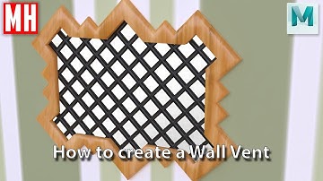 How to model a 3D Wall Vent in Maya 2019