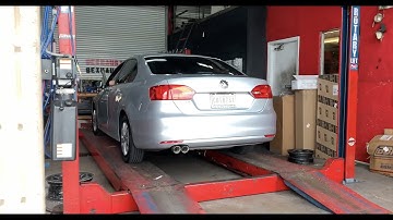 Volkswagen Jetta **Muffler delete** & Resonator delete. Exhaust sound.