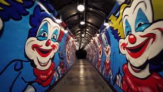 Colorful Clown Tunnel 🎪 | Vibrant Street Art & Psychedelic VJ Loop | 4K Visuals for DJs & Events