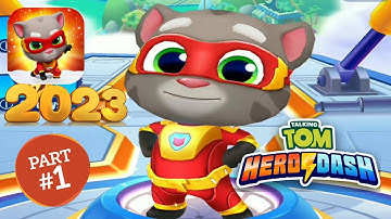 Talking Tom Hero Dash Walkthrough Gameplay Part#1 -Super Tom/android, iOS games/Brain Satisfy