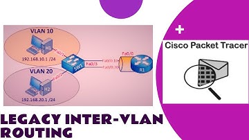 Part 1 - Inter vlan routing | legacy inter vlan routing | Cisco packet Tracer