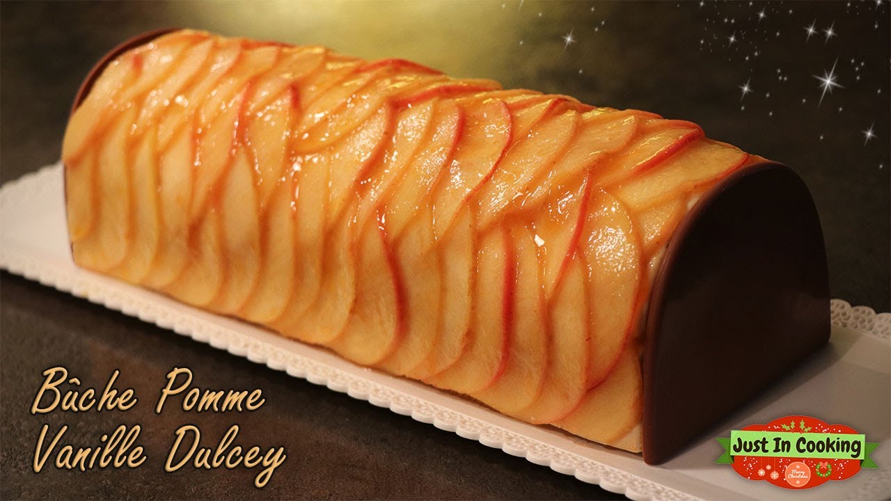 ❅ Recette de Bûche de Noël Pomme Vanille Dulcey ❅