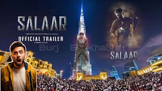 Salaar Trailer on Burj khalifa | Prabhas Salaar On Burj khalifa | Salaar Biggest Promotion 🔥