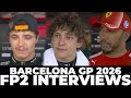 F1 Drivers Post FP2 Interviews | Barcelona Grand Prix 2026