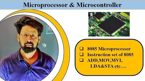 Instruction set of 8085 microprocessor|ADD,MOV,MVI,LDA & STA instructions
