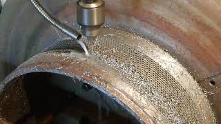 CNC working for ring die drilling machine