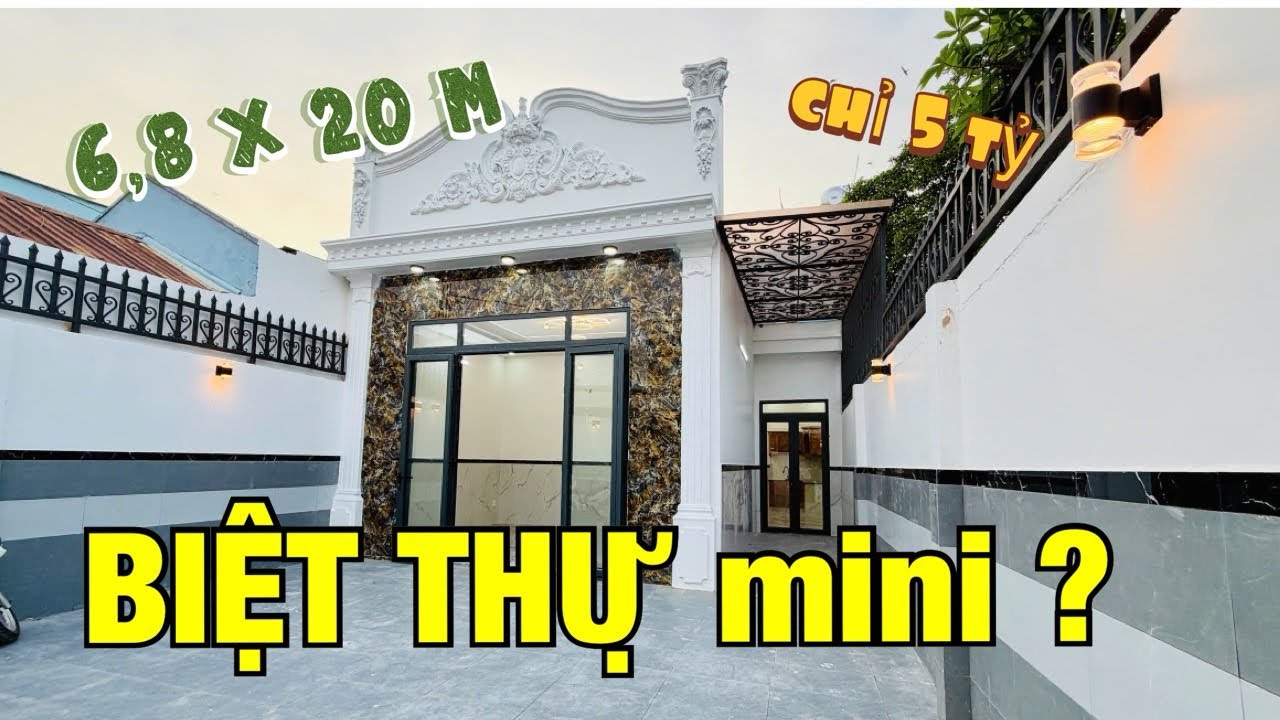 Biệt Thự Mini 6,8x20m Gần Công Viên Sinh Thái Hóc Môn – Không Gian Sống Xanh Đáng Mơ Ước!