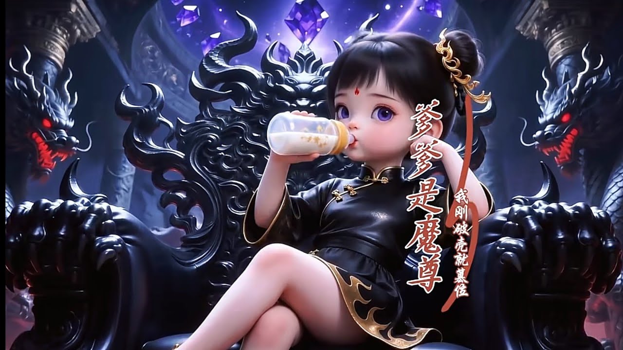 《我爹是魔尊我出生就篡位》第1-20集天降黑色金蛋~ 难道你是我的师傅转世？#国漫 #动漫二次元 #ai动漫视频 #动漫新人