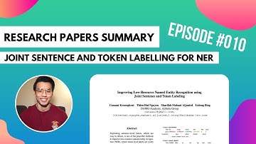 Joint Sentence and Token Labelling for NER | Research Papers Summary 010