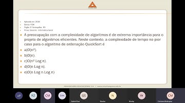 exercicios revisão webaula - Análise de Complexidade de Algoritmos