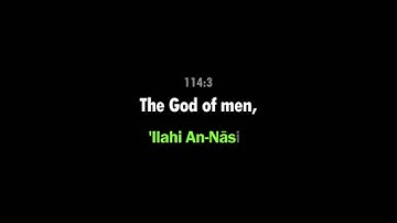 114: Surat An-Nas with English Translation & Transliteration | سورة الناس